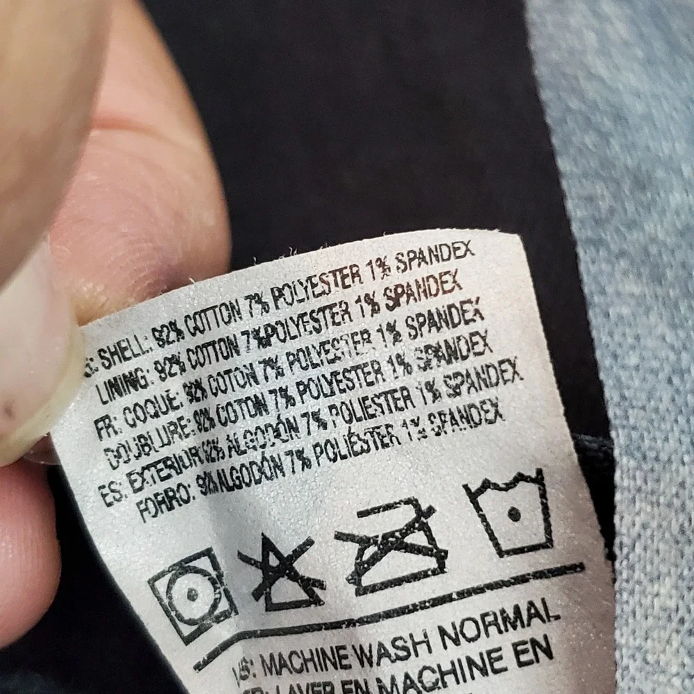 Fox Men Jeans Black 34 Denim Skinny 31.5
